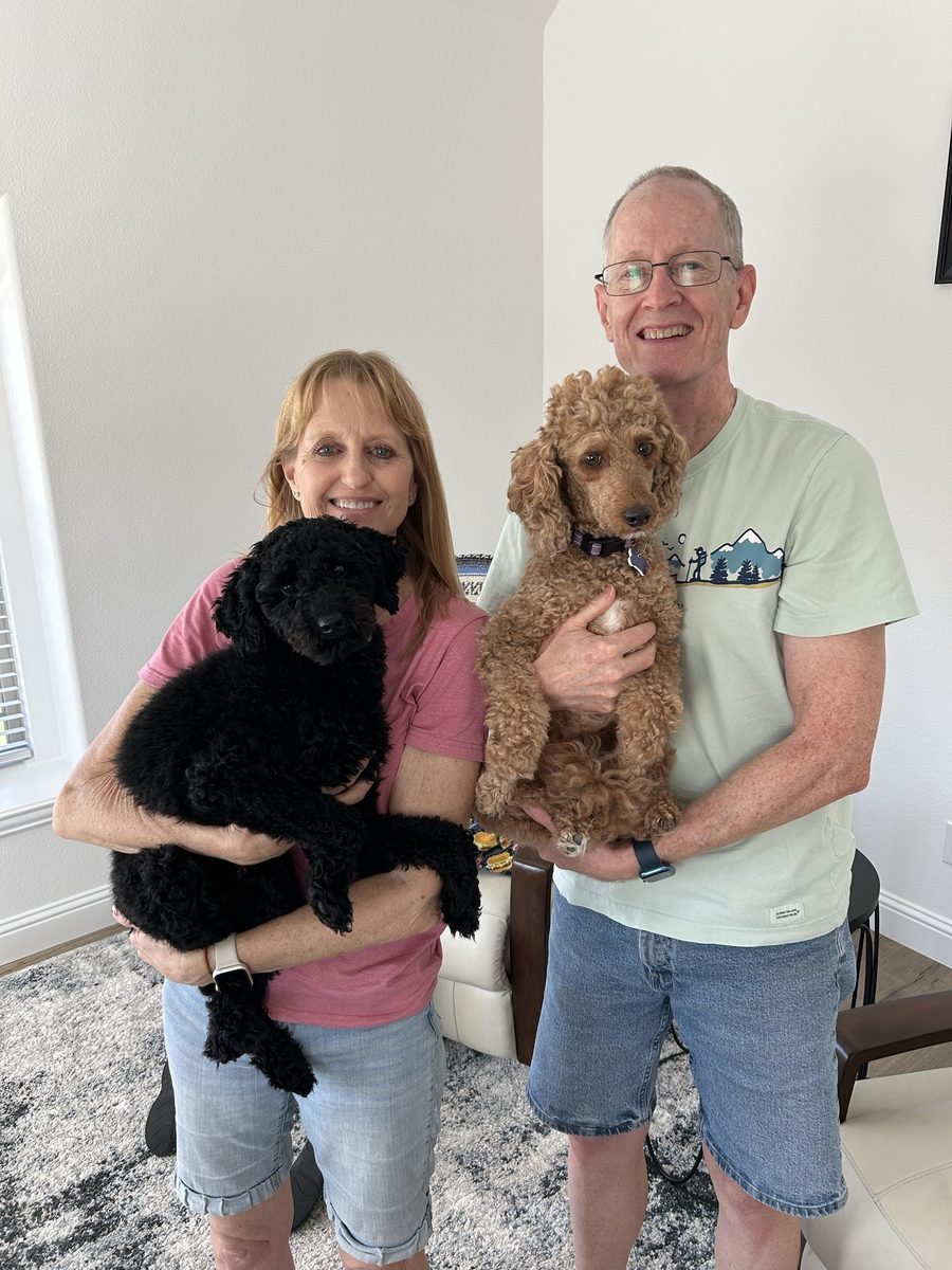 Matthew with his new family